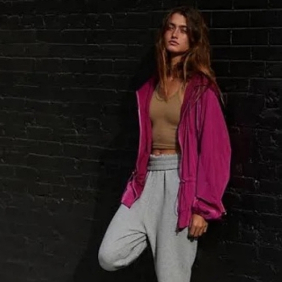 Free People Movement Morning To Midnight Jacket Magenta Size Small - Picture 2 of 11